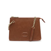 BOLSA TIRACOLO PEQUENA MARROM LINHA VERMELHA C 50002 0112 0001 ANACAPRI